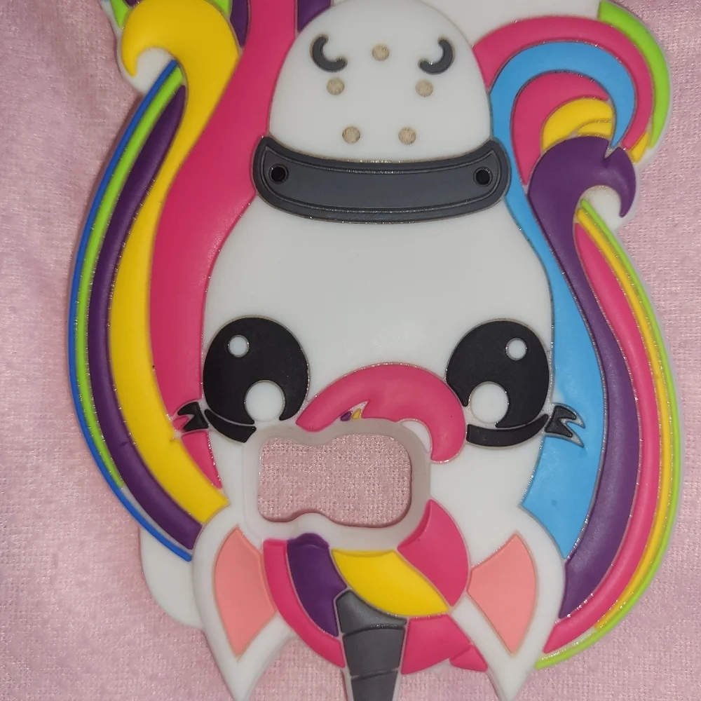 Samsung Galaxy S7 Edge Silicone Rainbow Unicorn Cell Phone Case Cover Crazy Fun